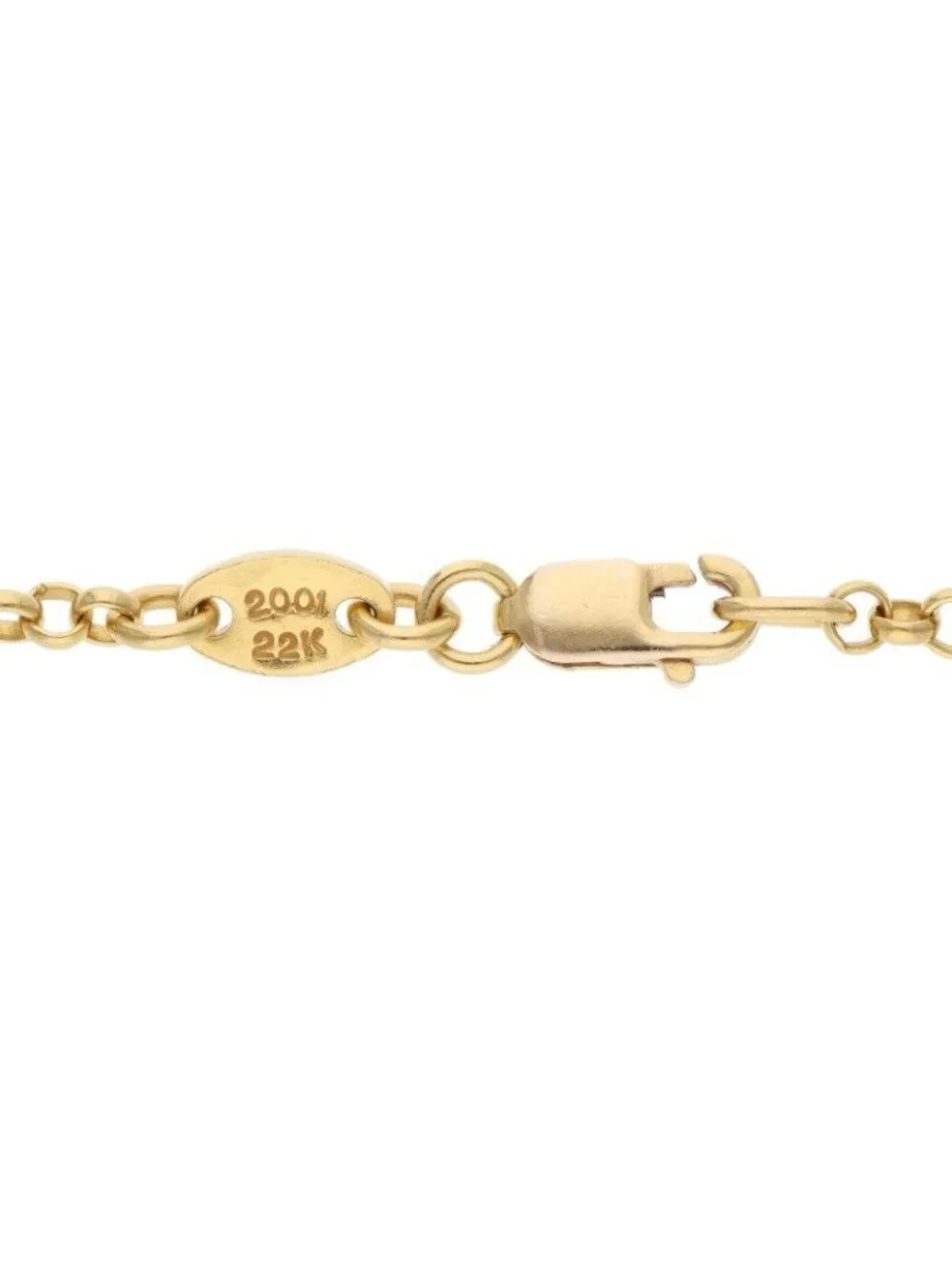 Chrome Hearts 22k Neckchain Roll Chain Gold Necklace